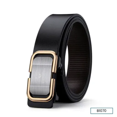 BLAZE BUCKLE MEN’S LEATHER BELT